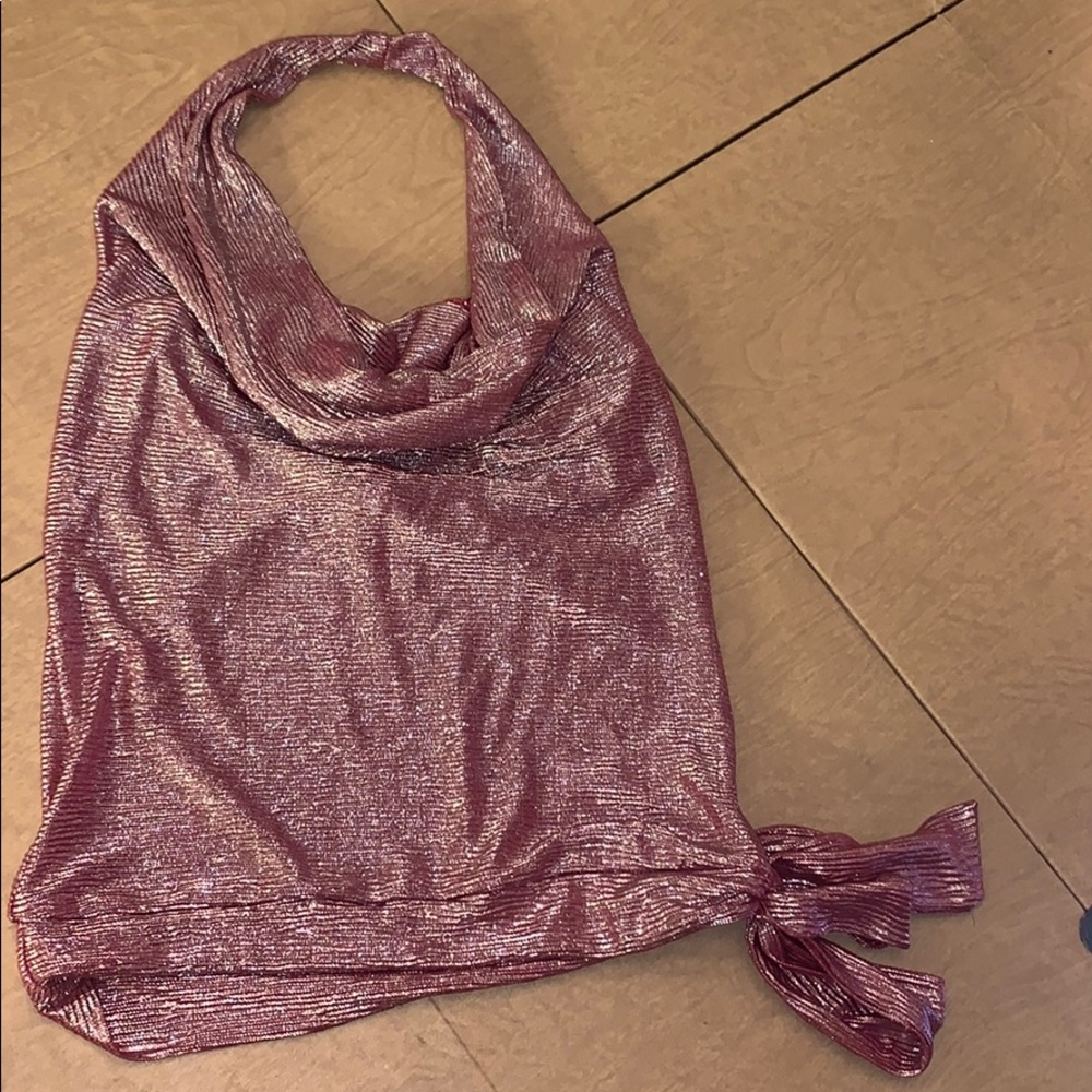 Burgundy shimmery Top